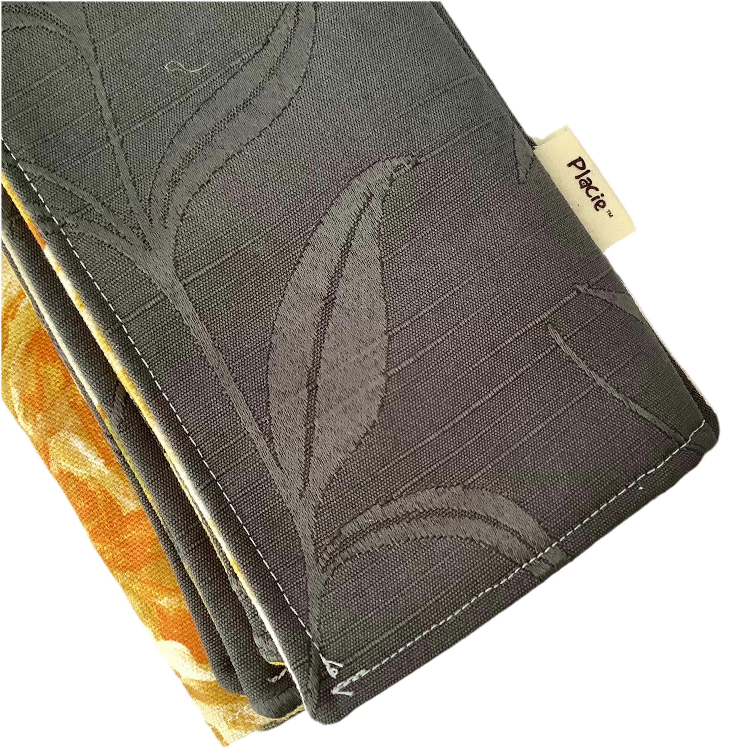 Abstract Yellow Floral Reversible Placemat – Handmade in Australia