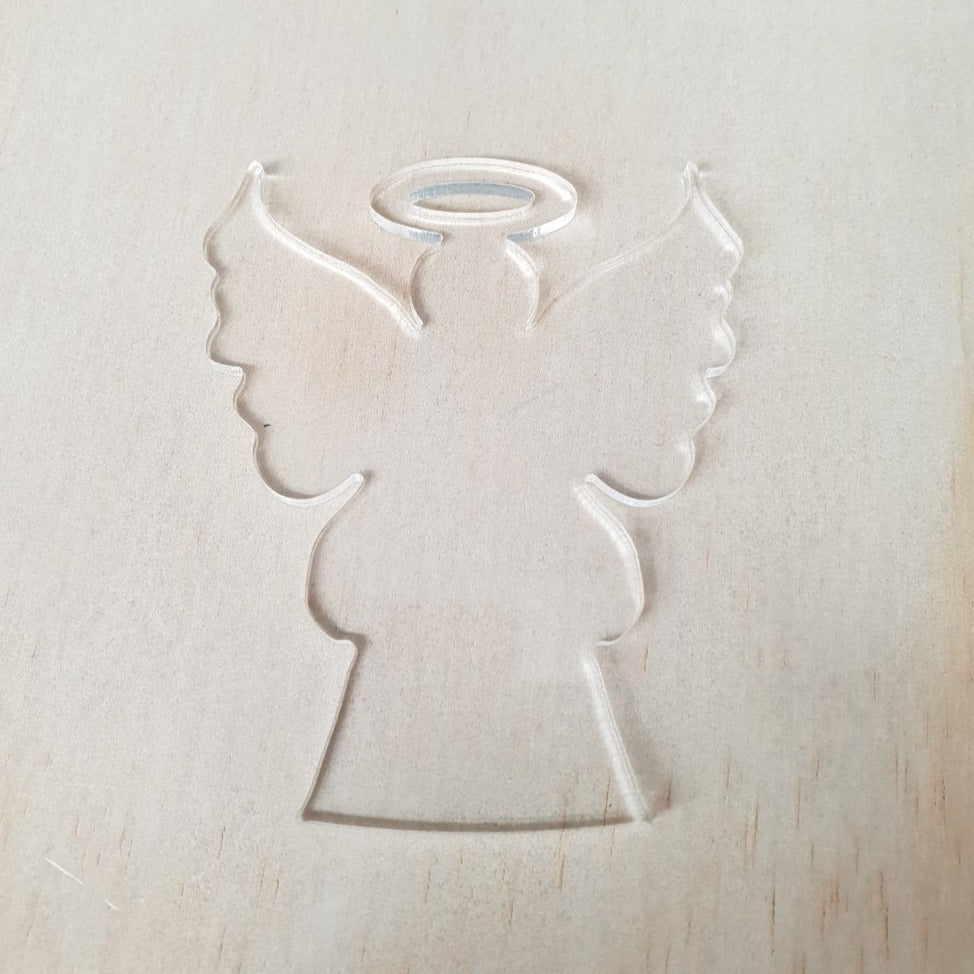 Personalised Acrylic Angel Ornament – Handmade Christmas Keepsake