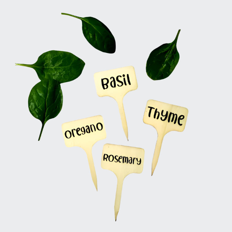 Bamboo Plant Markers – Herb & Veg | Personalised Garden Labels