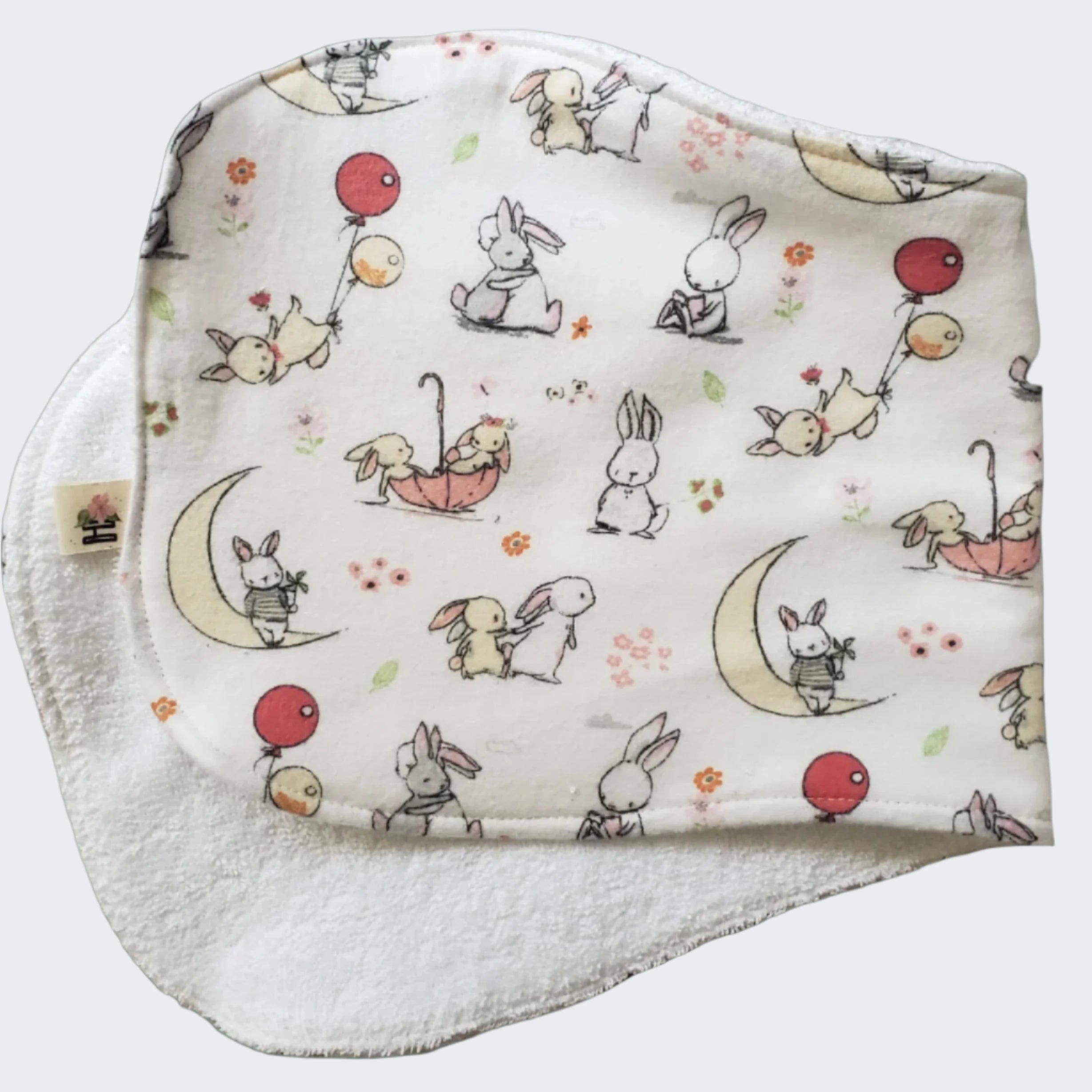 Bunnies Burp Cloth – Handmade in Australia