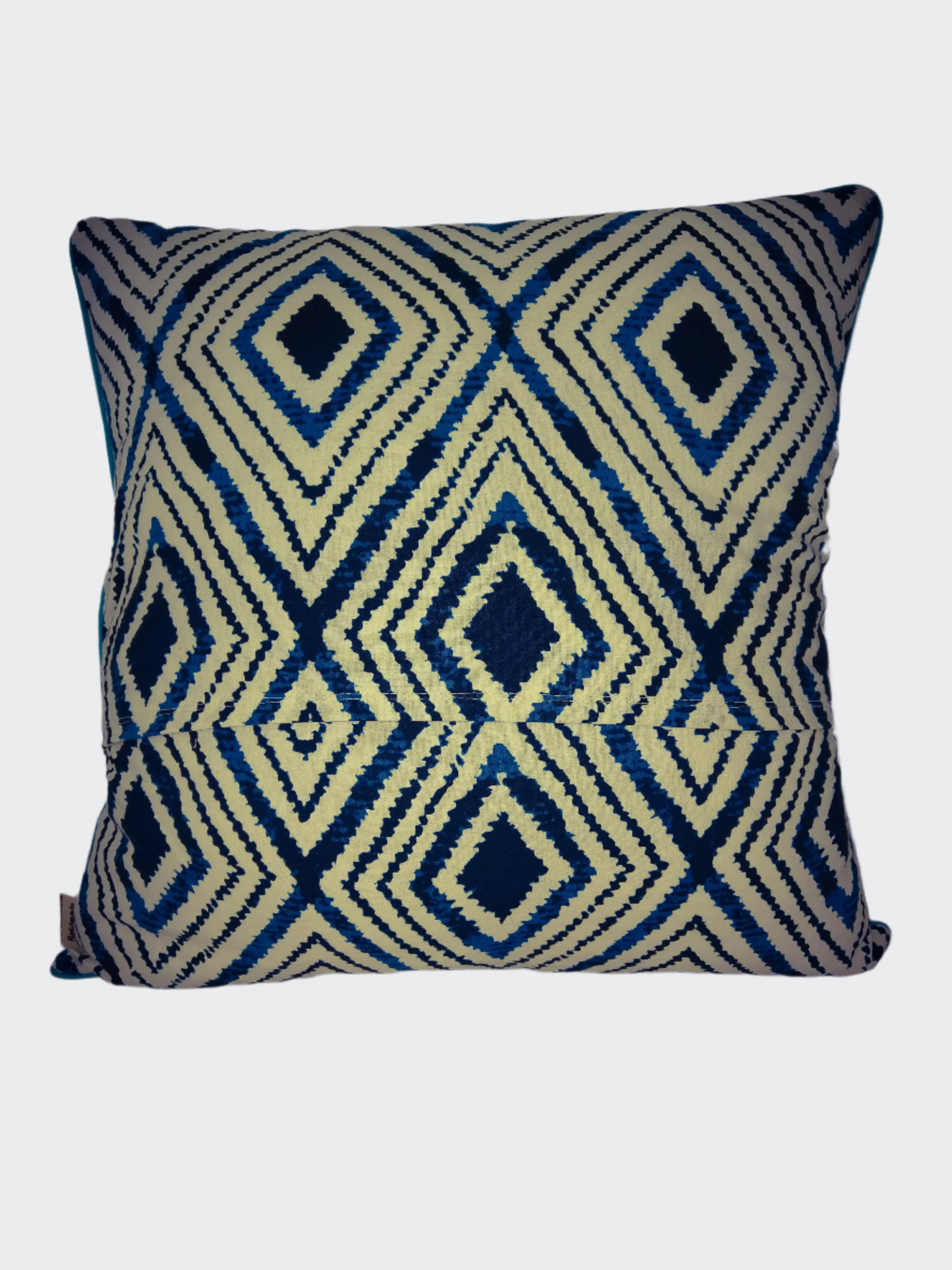 Diamond Tropical Dreams with Teal piping Cushion Cover - Harlan House & Home