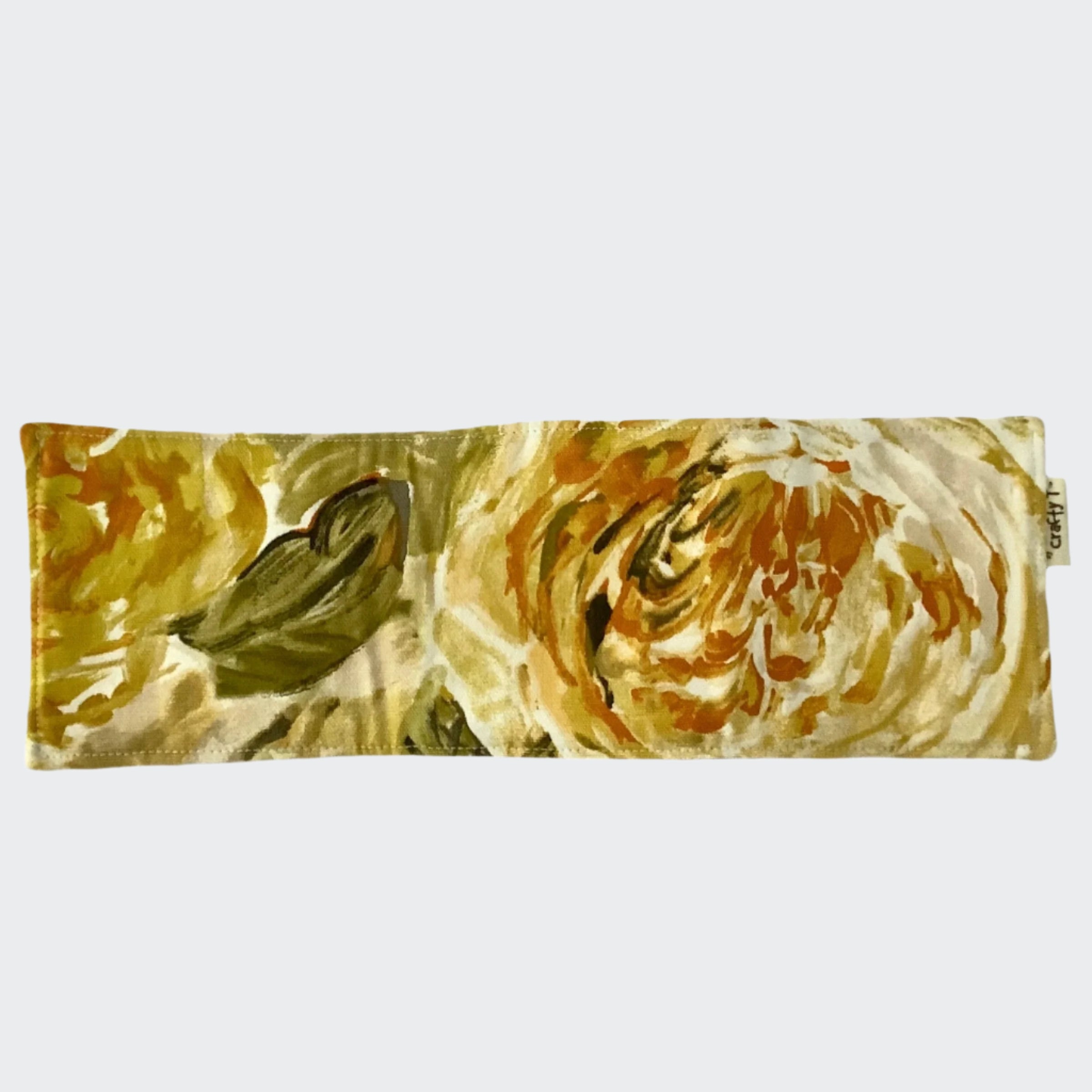 Abstract Yellow Flowers Coastie – Handmade & Reversible in Australia