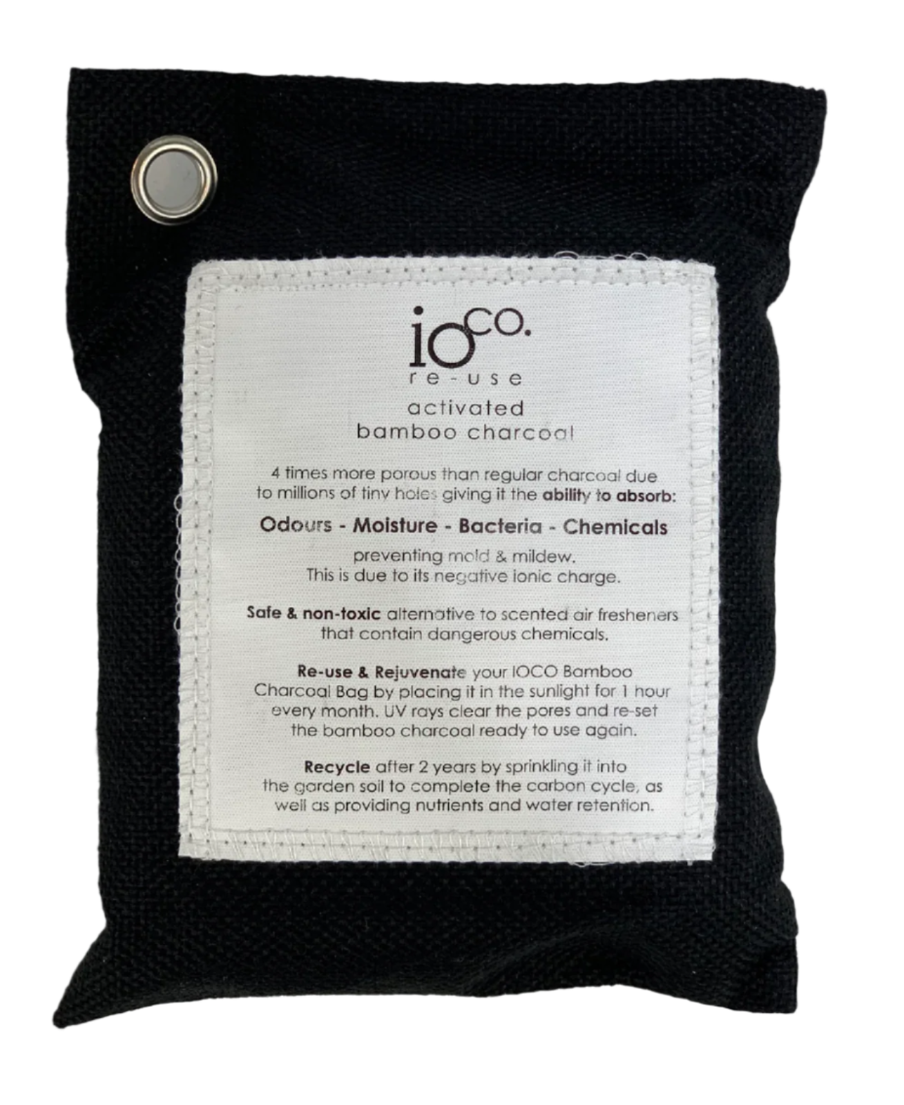 IOco Bamboo Charcoal Bags – Natural Odour & Moisture Absorber