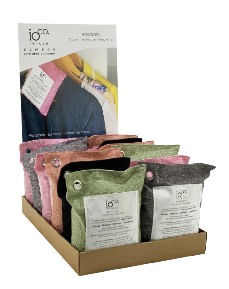 IOco Bamboo Charcoal Bags – Natural Odour & Moisture Absorber
