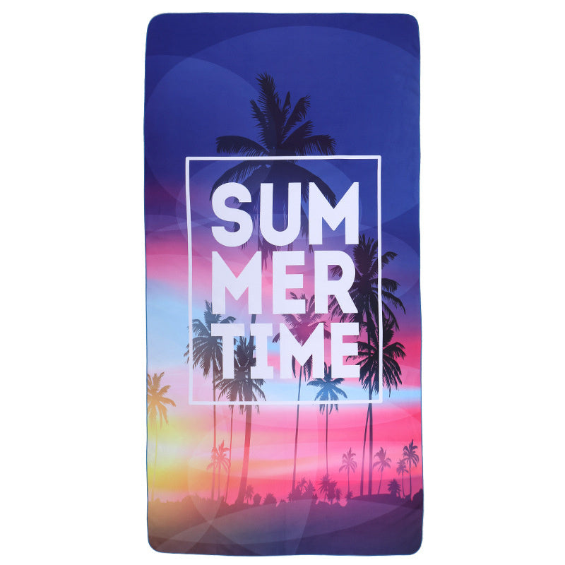 Microfiber Printed Beach Bath Towel – Soft Quick-Dry Polyester, 80x160cm