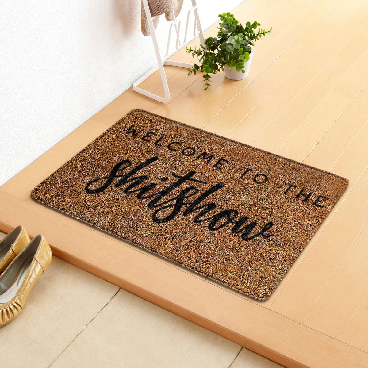 Custom Doormat – Non-Slip Thickened Flannel Entrance Rug, Washable & Durable