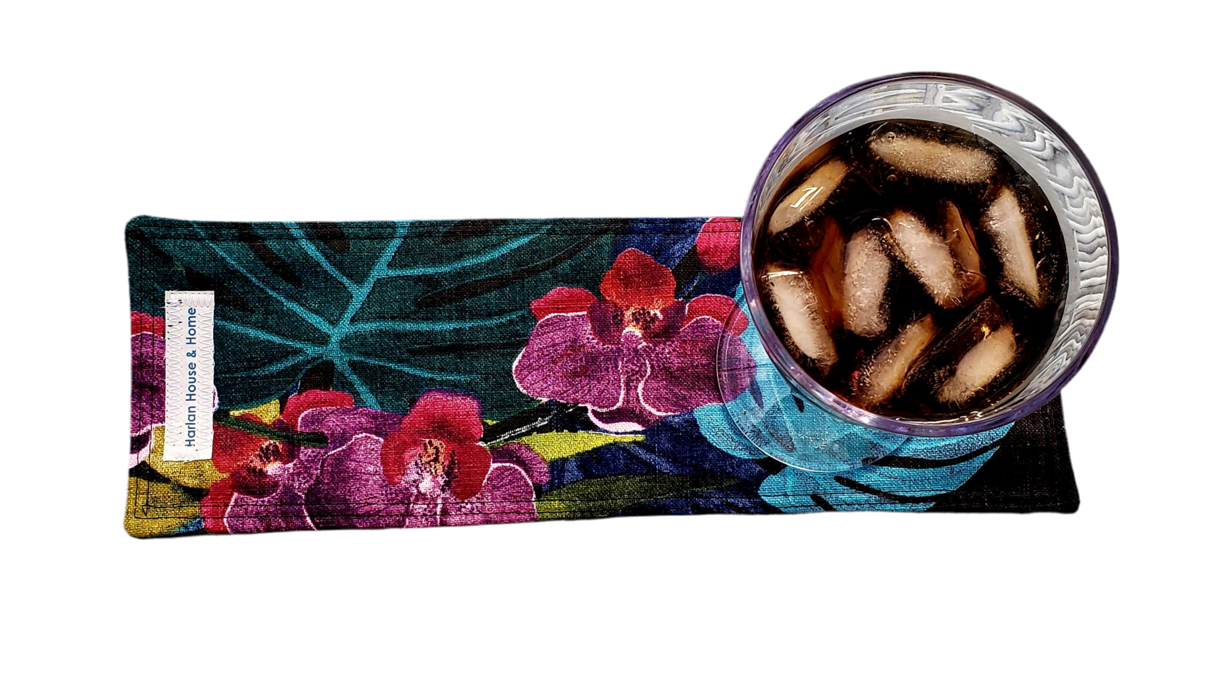 Orchid on Charcoal Coastie / Drink Runner