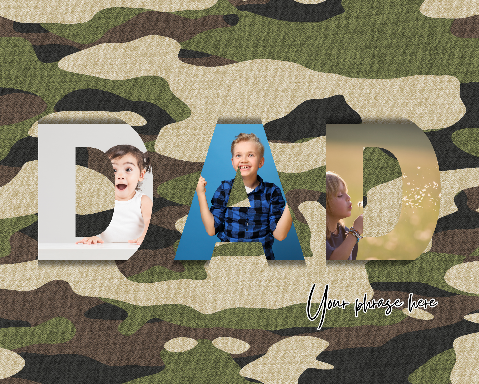 Custom Photo Mouse Pad – Personalised Gift for Dad, Papa, Grandpa & More