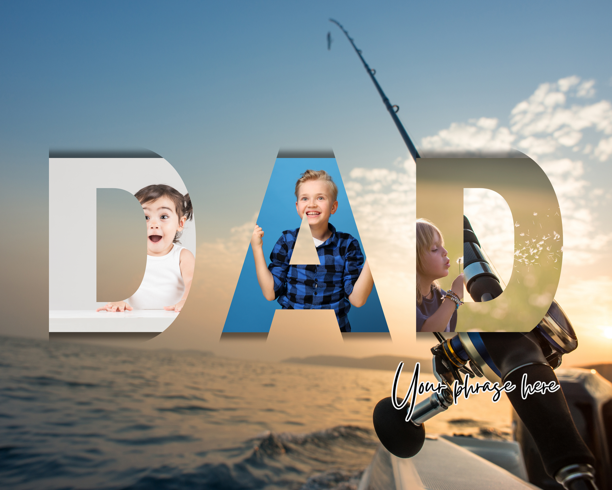 Custom Photo Mouse Pad – Personalised Gift for Dad, Papa, Grandpa & More