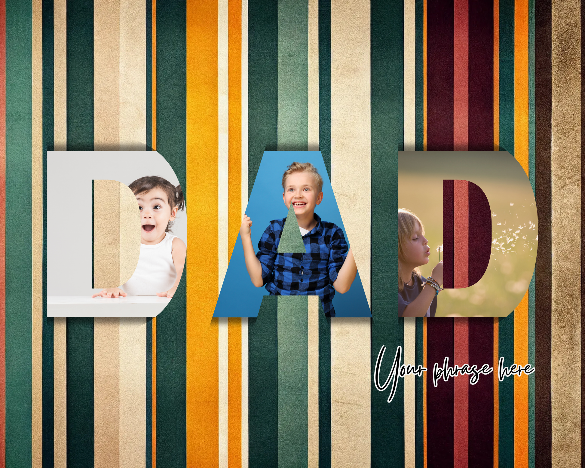 Custom Photo Mouse Pad – Personalised Gift for Dad, Papa, Grandpa & More