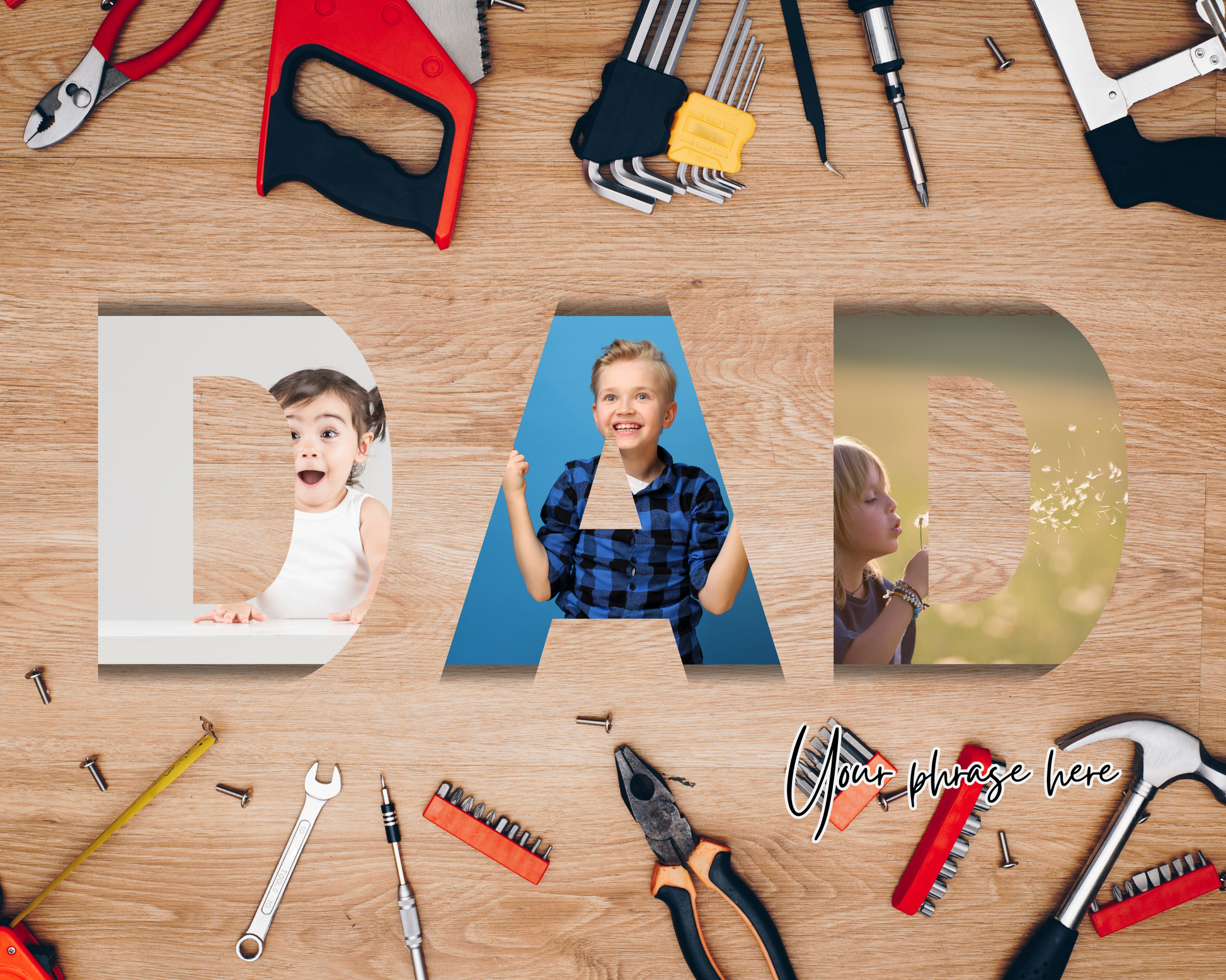 Custom Photo Mouse Pad – Personalised Gift for Dad, Papa, Grandpa & More