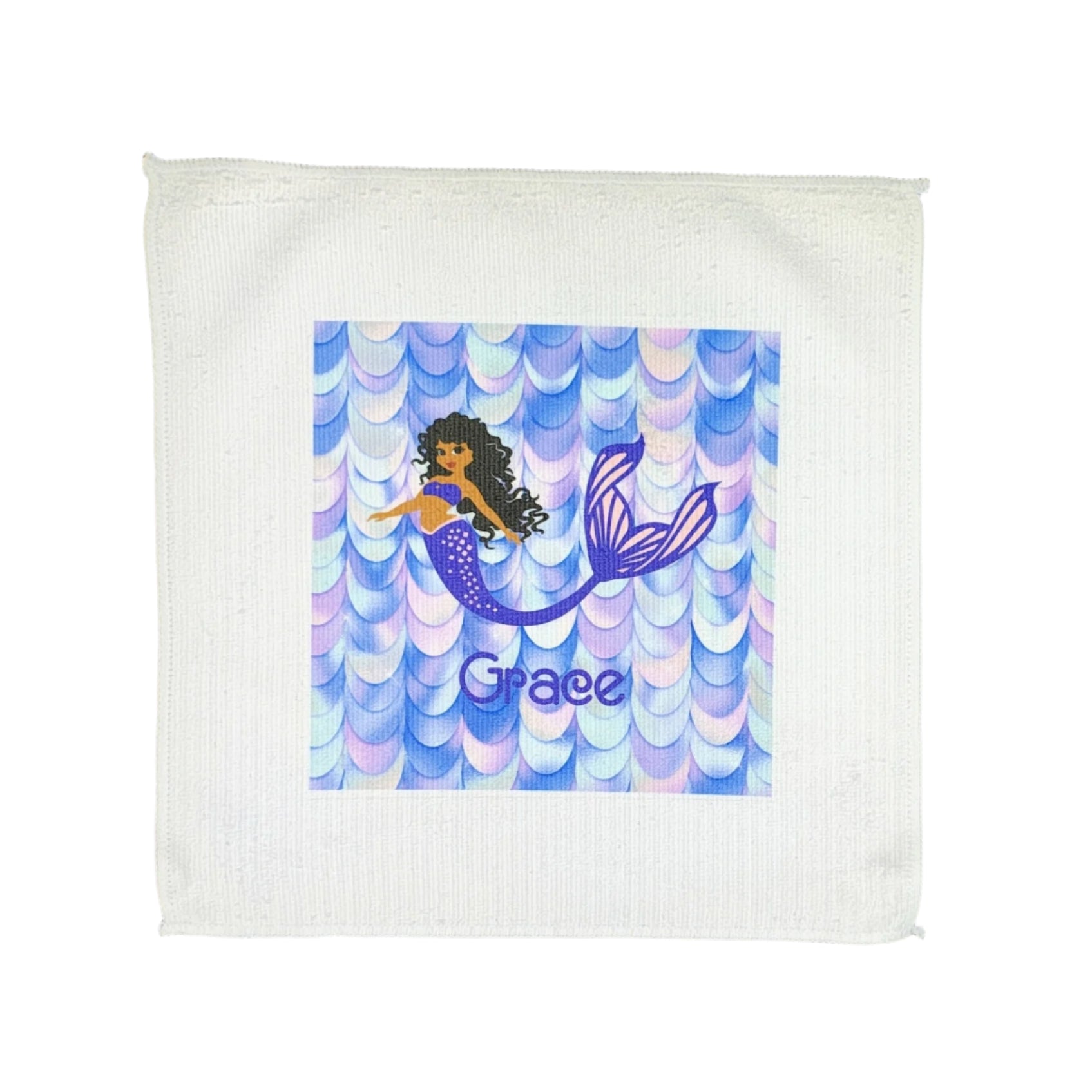 Personalised Face Washer - Mermaid