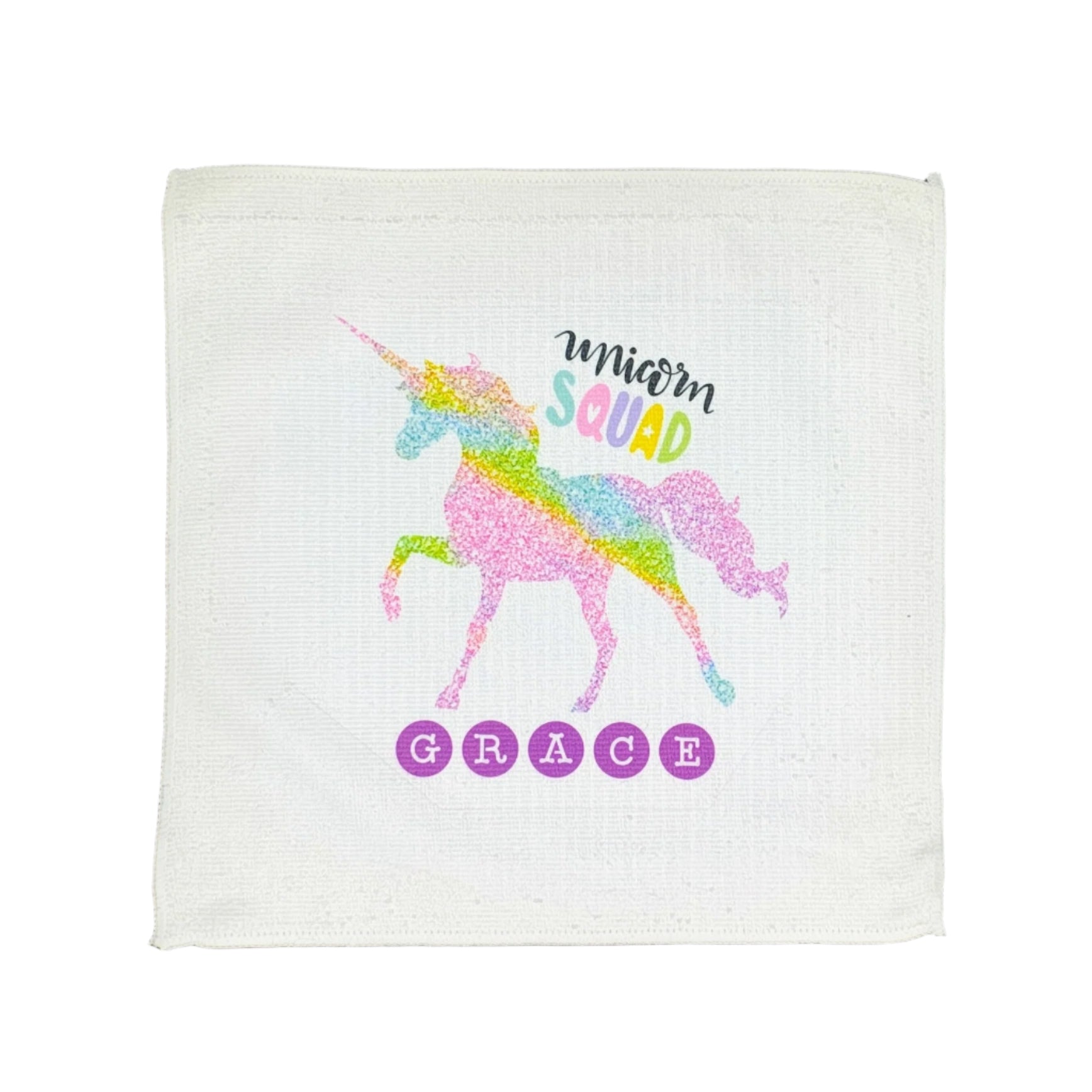 Personalised Face Washer - Unicorn Squad