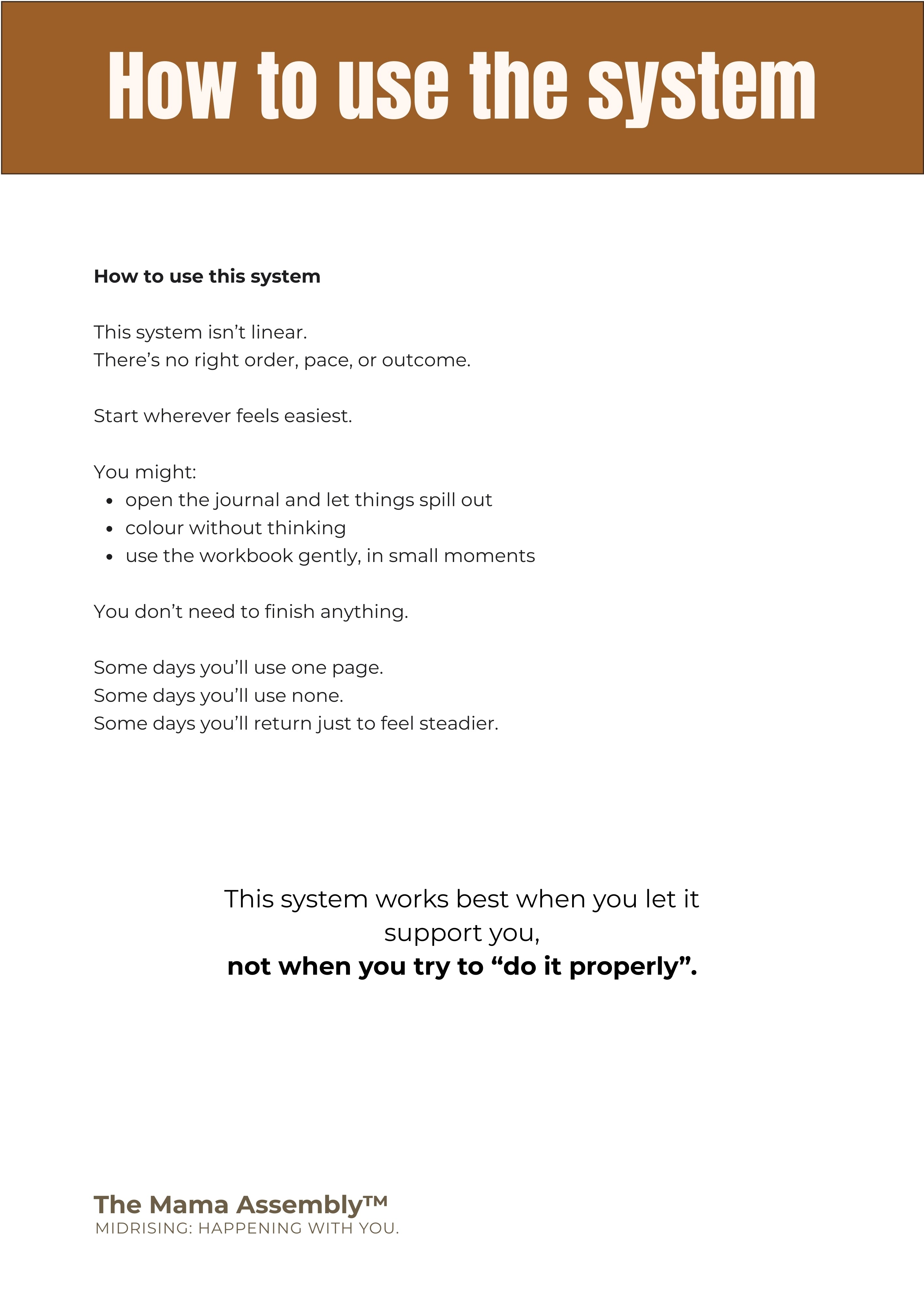 The Midrising Stabilise System