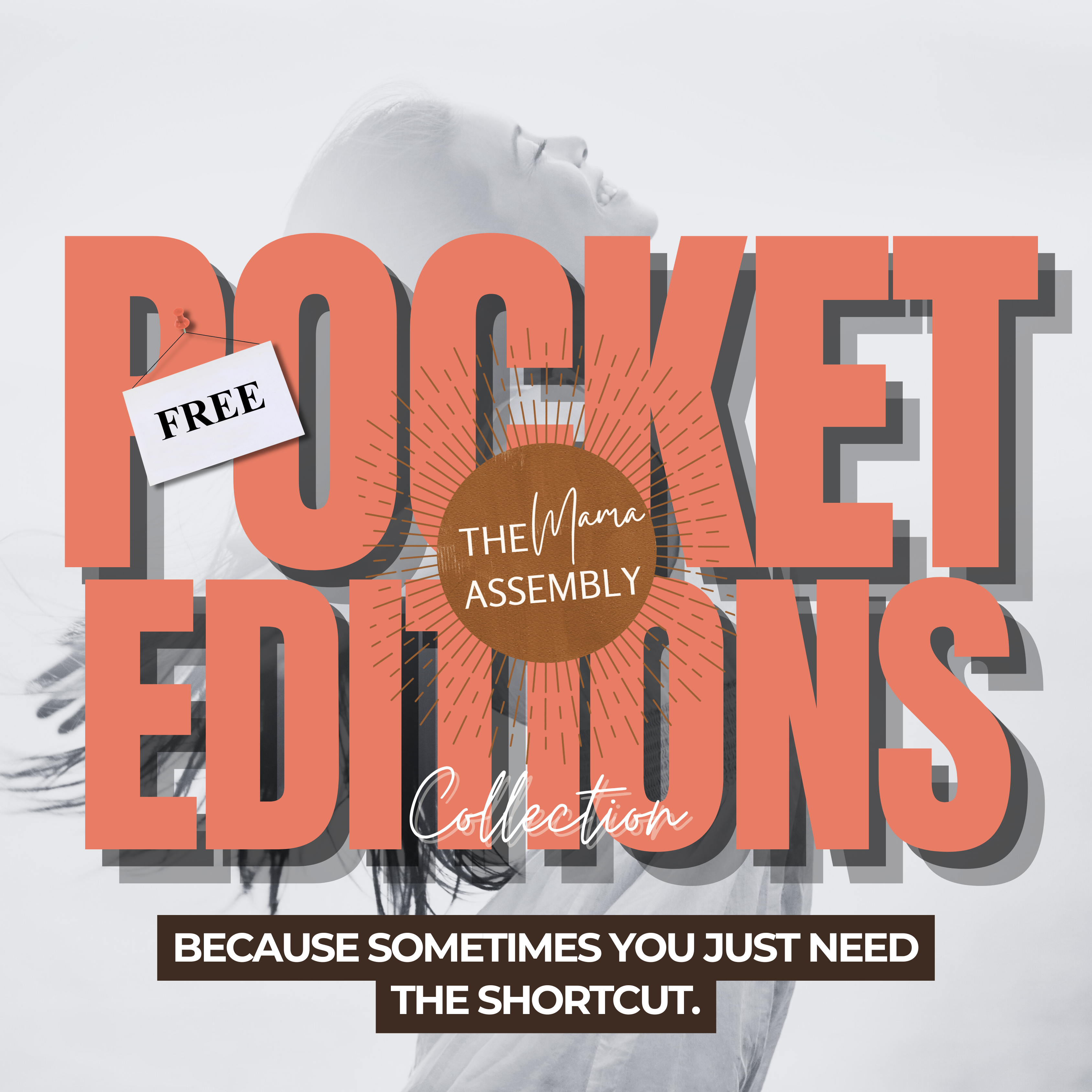 Promotional graphic for 'Pocket Editions' collection with text and logo overlay.
