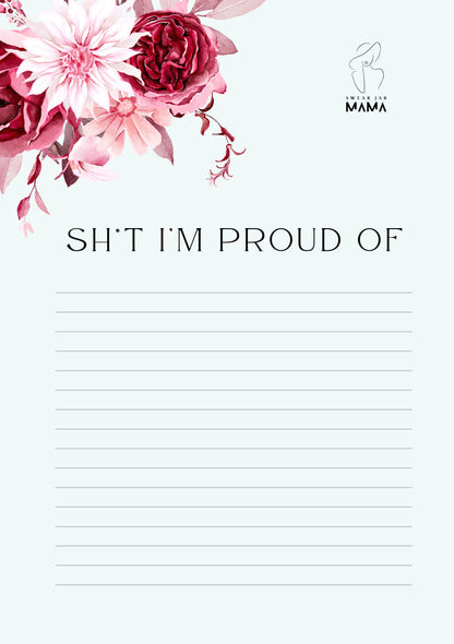 Lined Journal PDF – No Filter Series by Swear Jar Mama | Sassy Printable Notebook