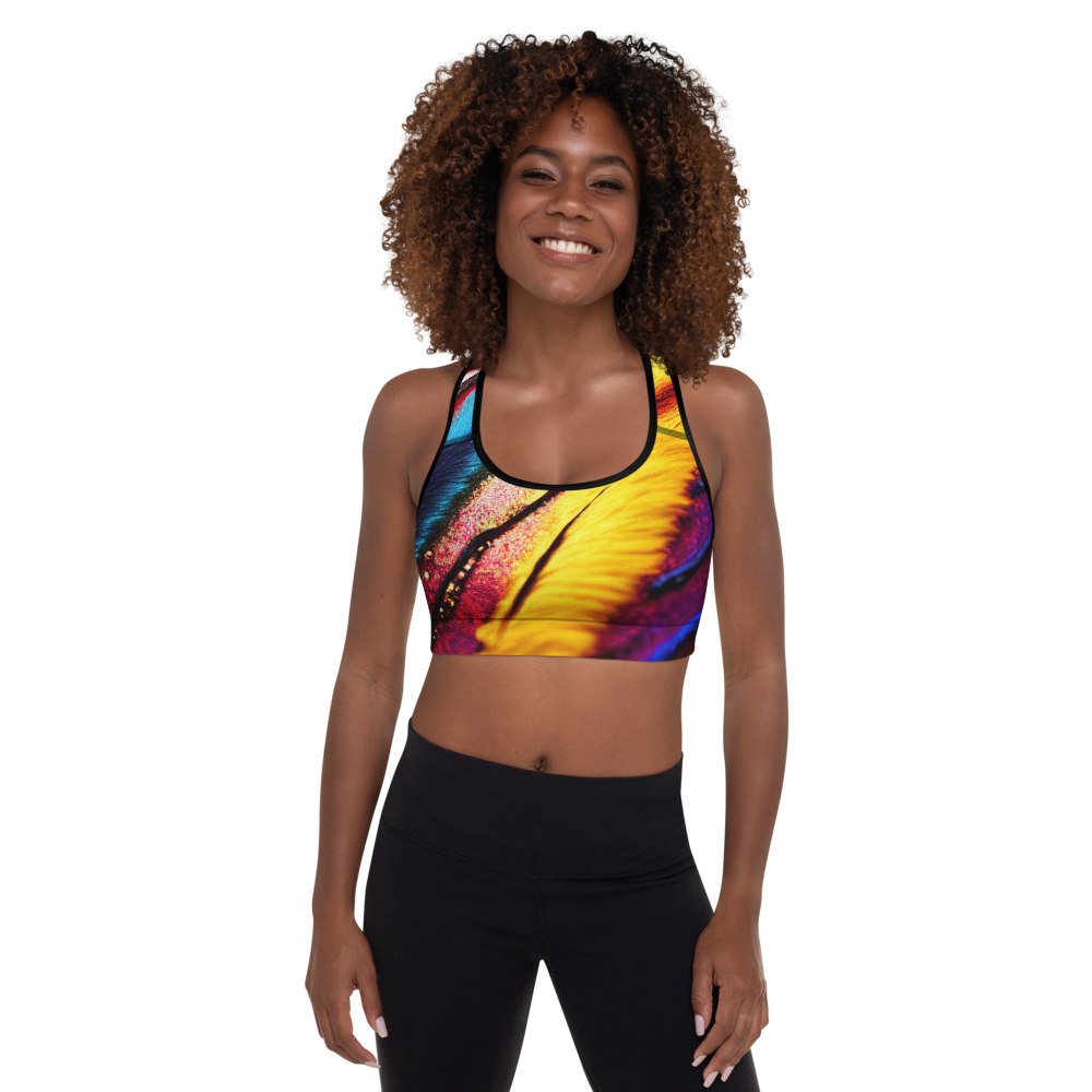 Yellow Animal | Padded Sports Bra / Crop Top