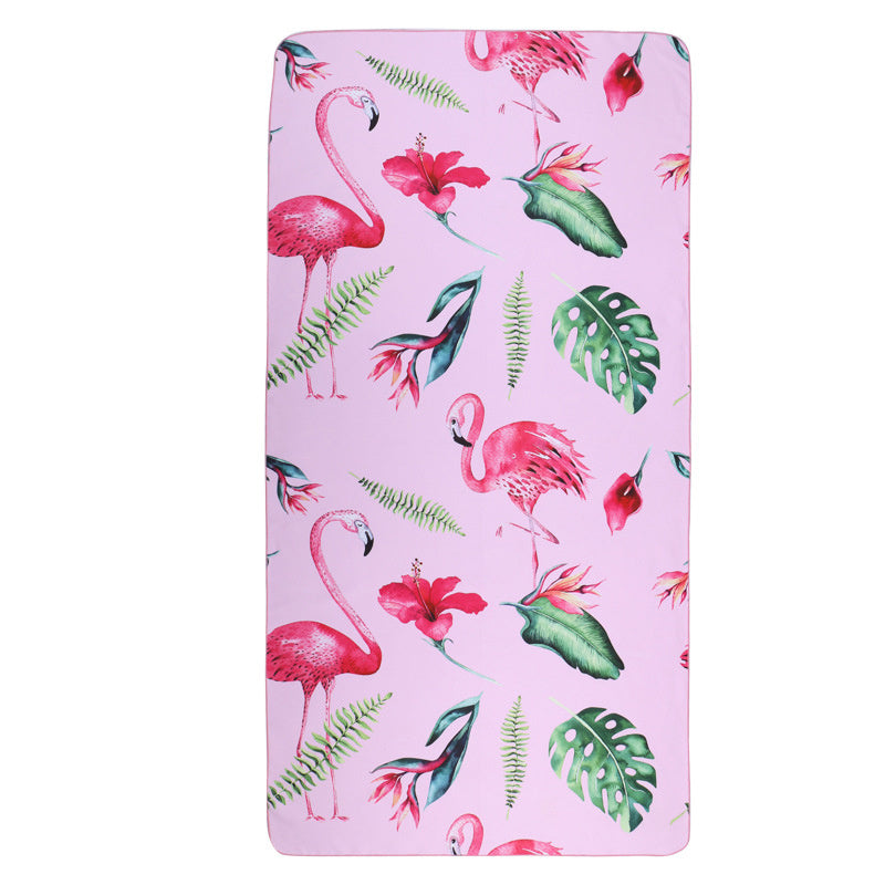 Microfiber Printed Beach Bath Towel – Soft Quick-Dry Polyester, 80x160cm