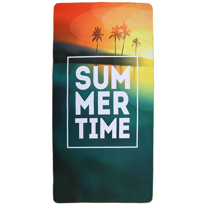 Microfiber Printed Beach Bath Towel – Soft Quick-Dry Polyester, 80x160cm