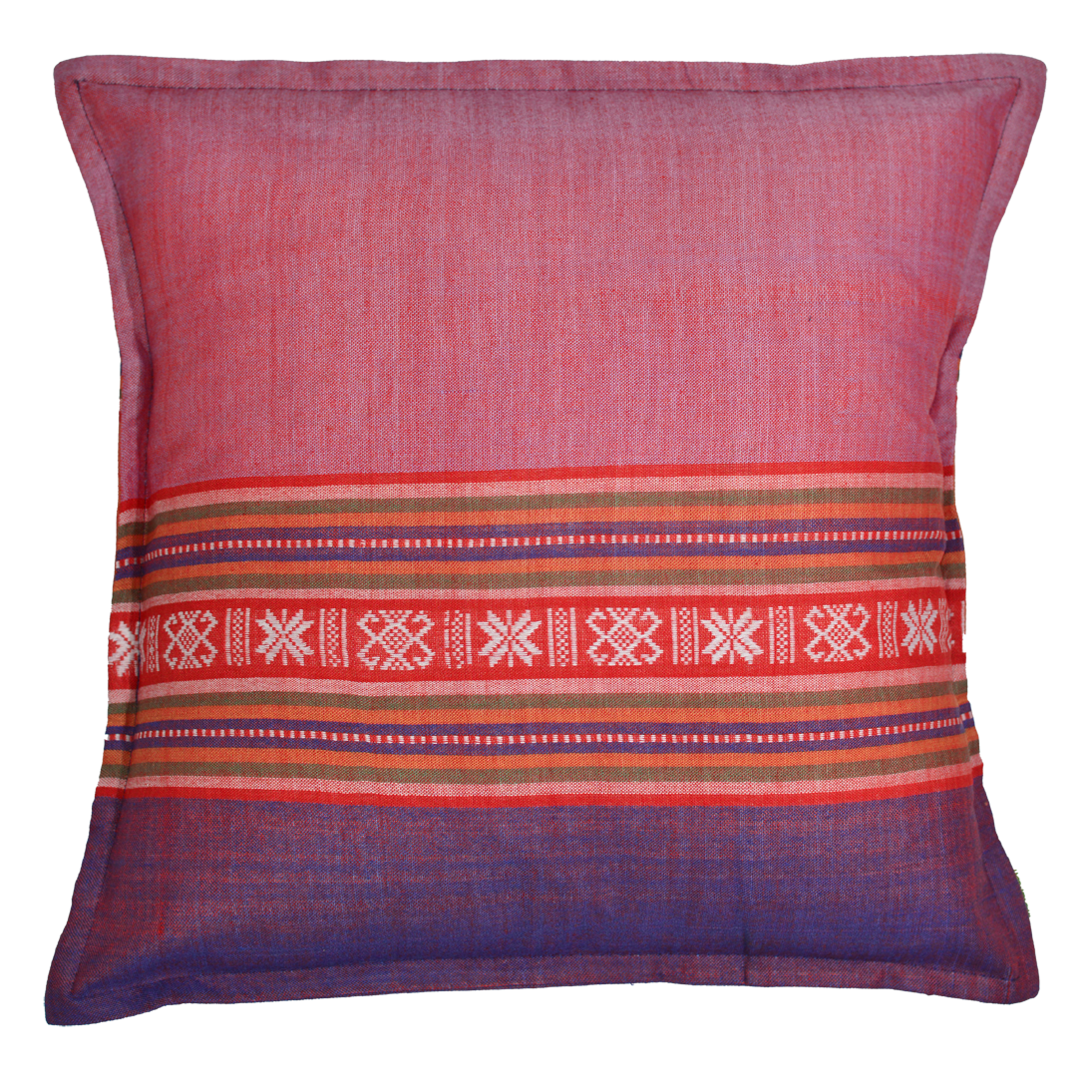 Upcycled Boho Stripes Cushion Cover