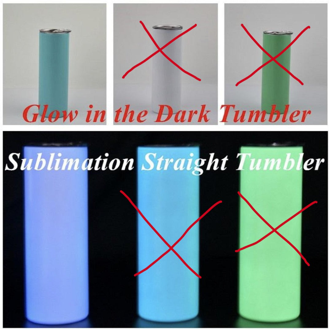 20oz Glow in the Dark Tumbler - Blue