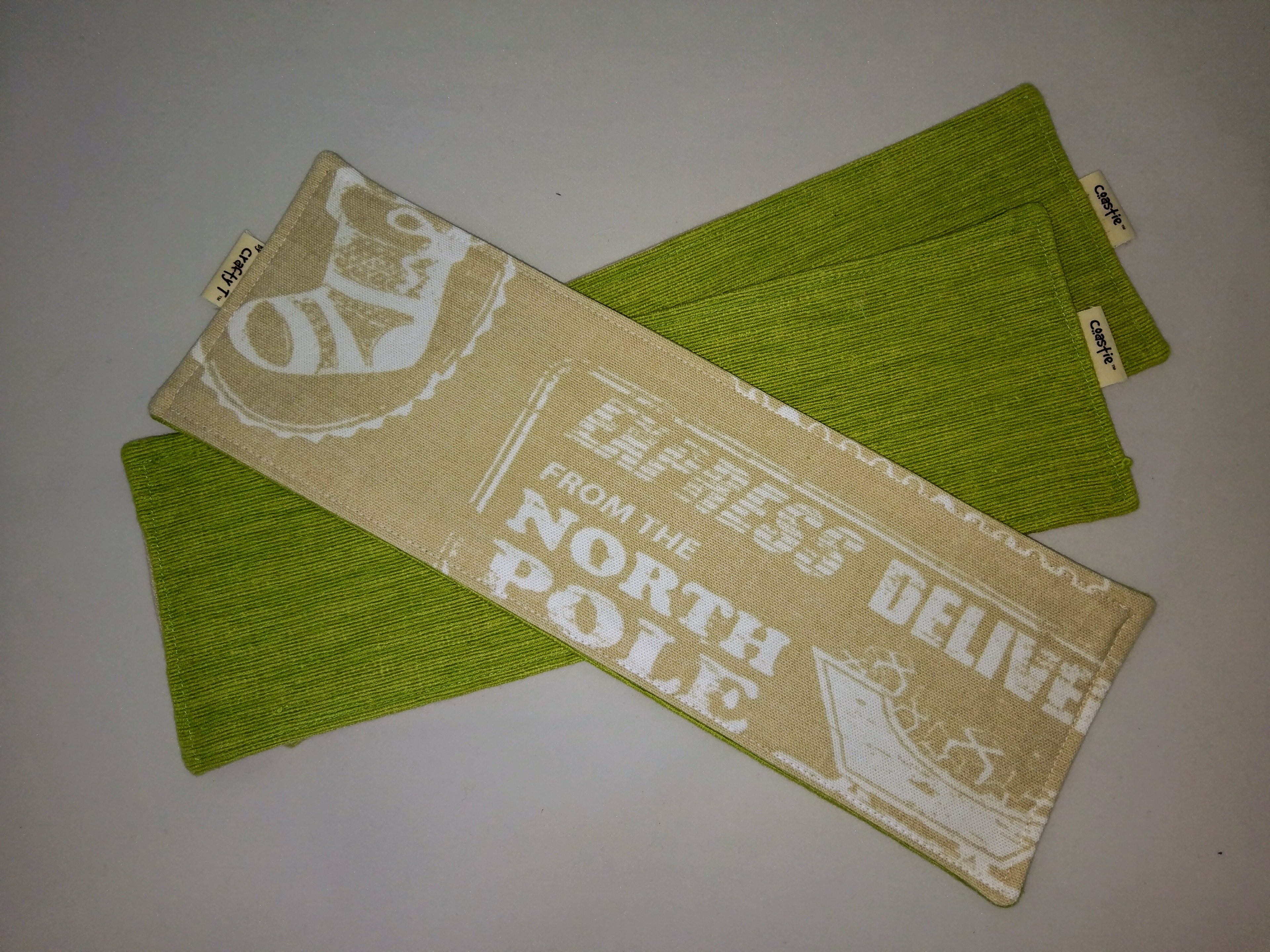 Green Indian cotton & Christmas Coastie - Harlan House & Home