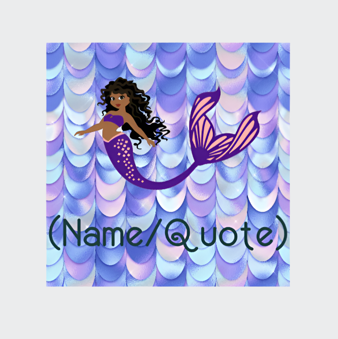 Personalised Face Washer - Mermaid