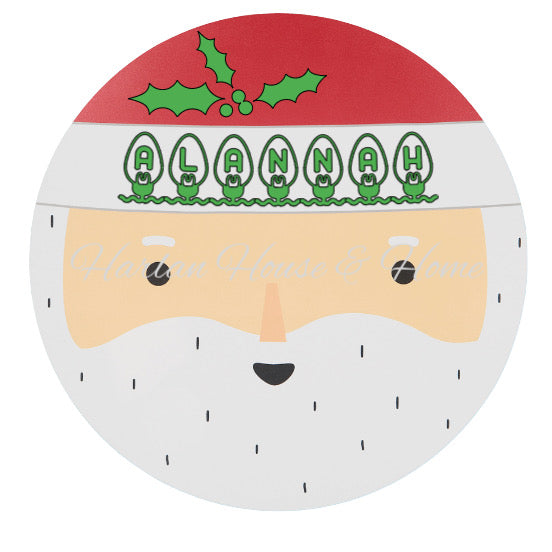 Personalised Santa Christmas Placemat – Custom Kids Holiday Table Décor