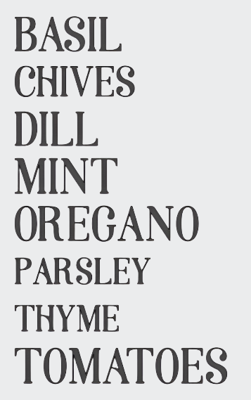 Personalised Plant Markers - Herb, Vegetables, Plants (stained)