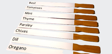 Personalised Plant Markers - Herb, Vegetables, Plants (white)