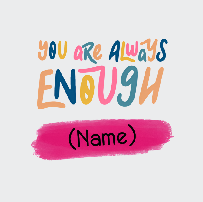Personalised Face Washer - You are always enough