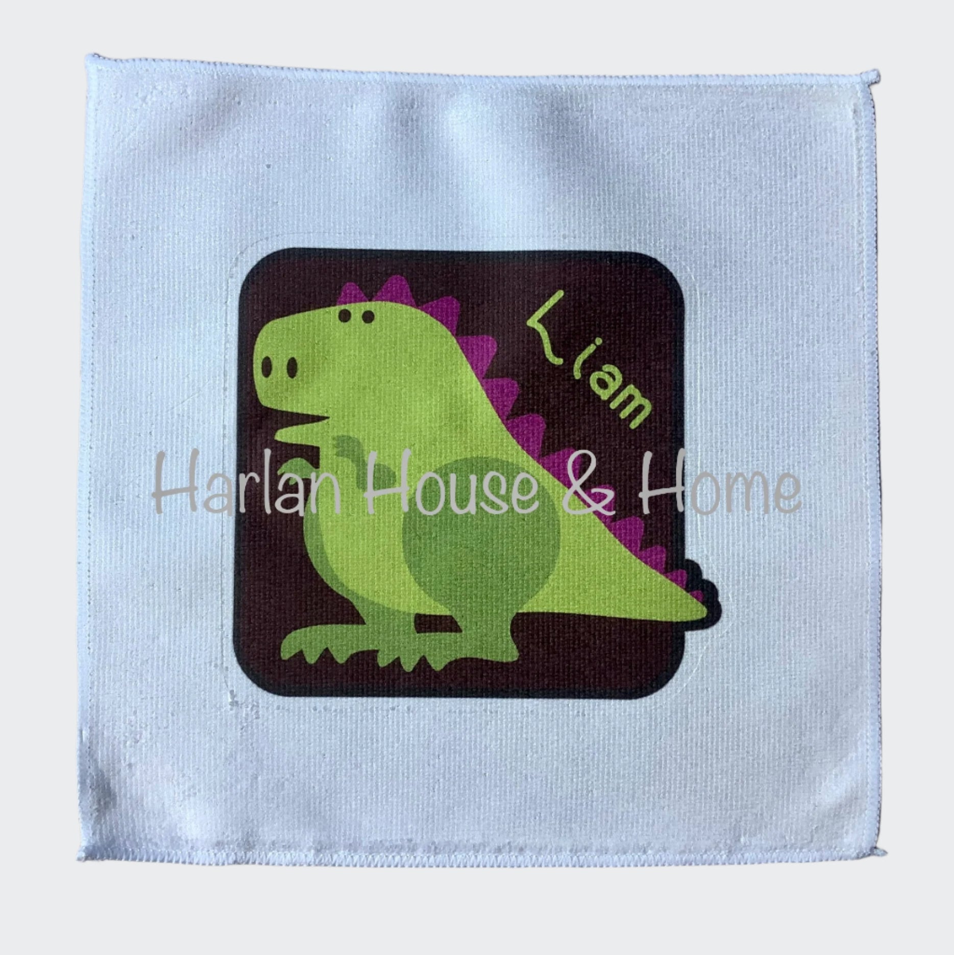 Personalised Face Washer - Dinosaur