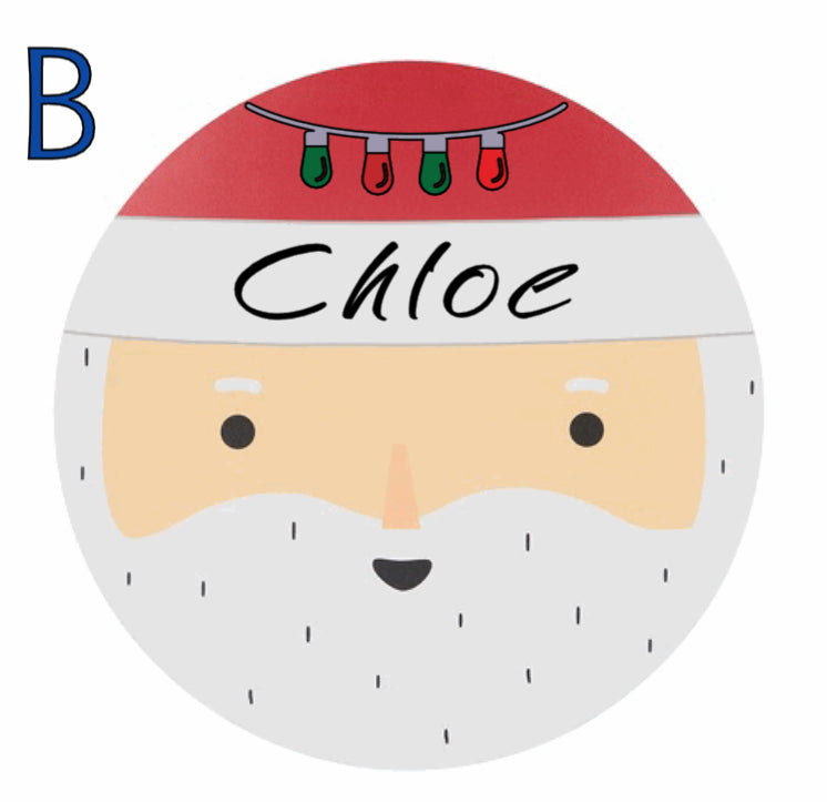 Personalised Santa Christmas Placemat – Custom Kids Holiday Table Décor