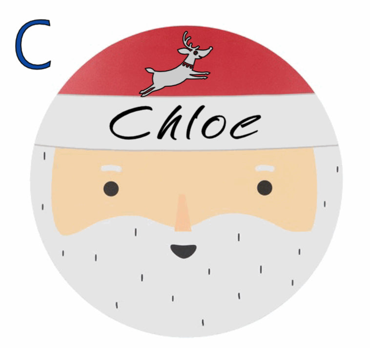 Personalised Santa Christmas Placemat – Custom Kids Holiday Table Décor
